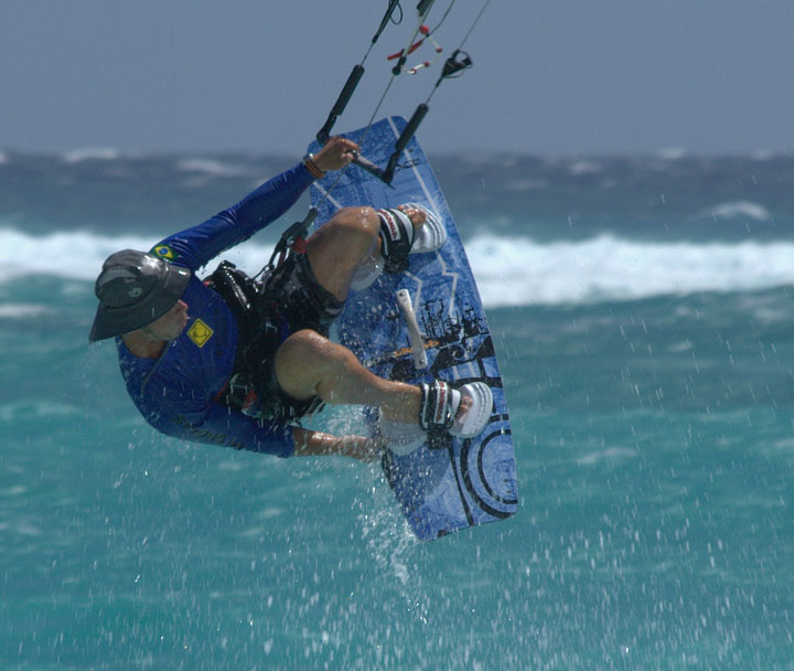 Airborne Kitesurfer