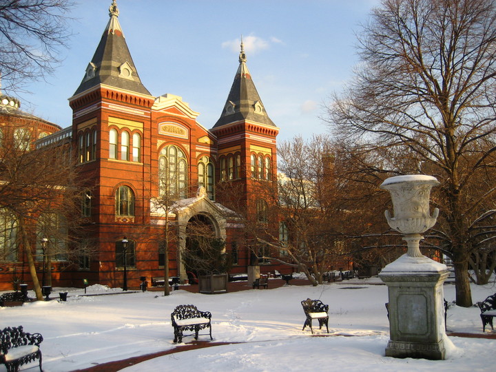 Smithsonian in the Snow