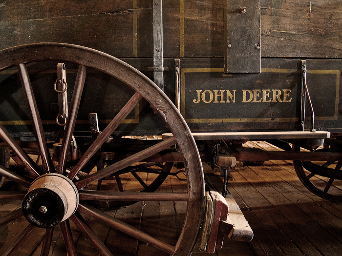 Before they could run, they had to roll  (John Deere wagon, circa 1890s)