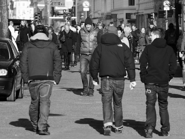 Body language in public