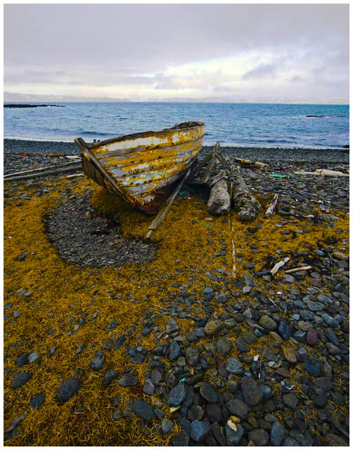 Textured old boat