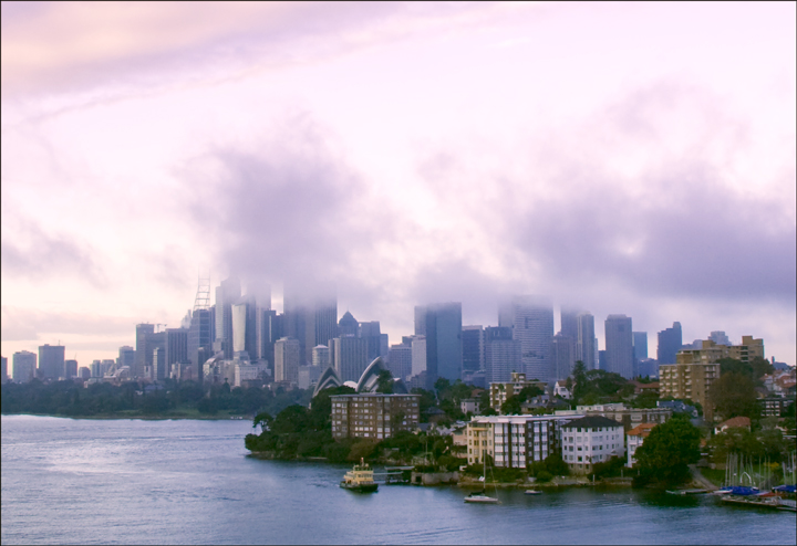 Misty Sydney Morning