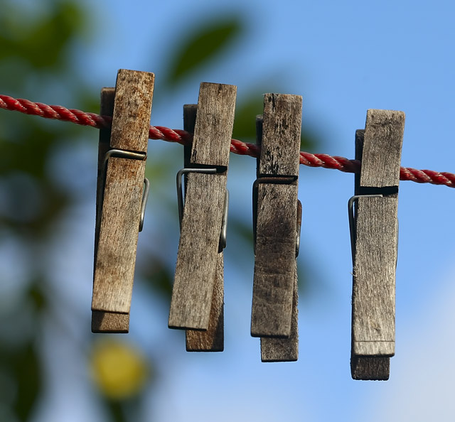 Clothespin, Clothesline Forget the Dryer