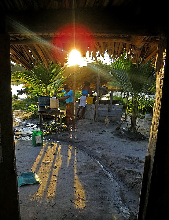 Dawn at the Village Well