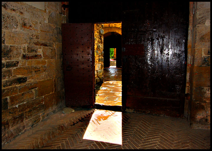 Doorway in Poppi Italy