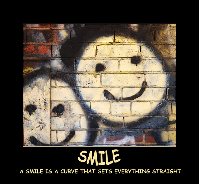 a SMILE is a curve that sets everything straight