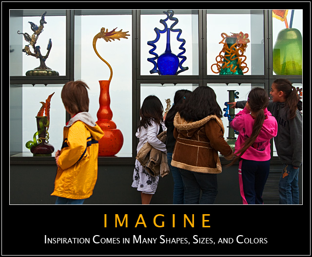 IMAGINE: "Inspiration comes in many shapes, sizes, and colors."