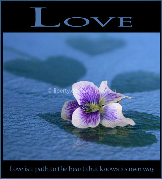 Love is a path to the heart that knows its own way