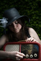 Posh girl with radio