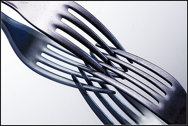 Blue forks