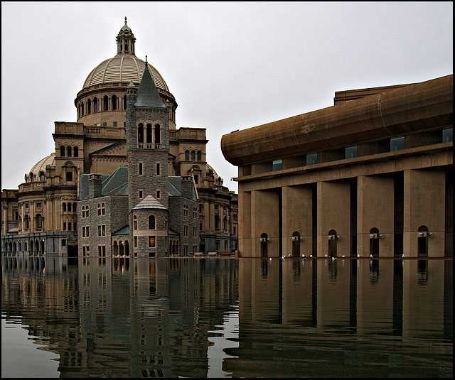 Reflections of old and new.