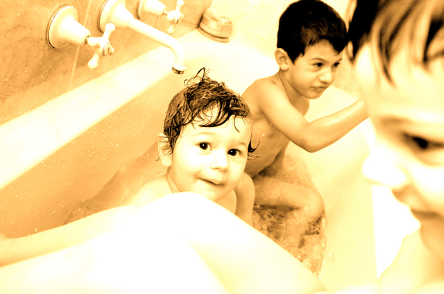 Boy In The Bath