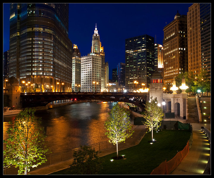 As Night Falls on the Windy City