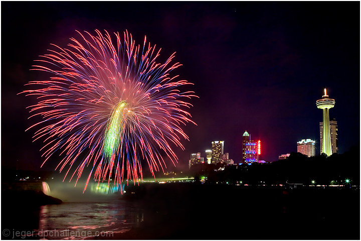 Fireworks Over Niagara Falls