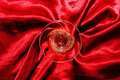 Red Satin Crystal Glass