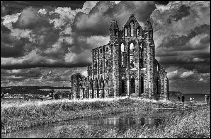 Whitby Abbey before a storm