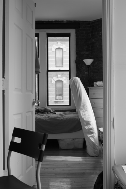 A guest bed in the East Village