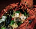 Seafood pasta.