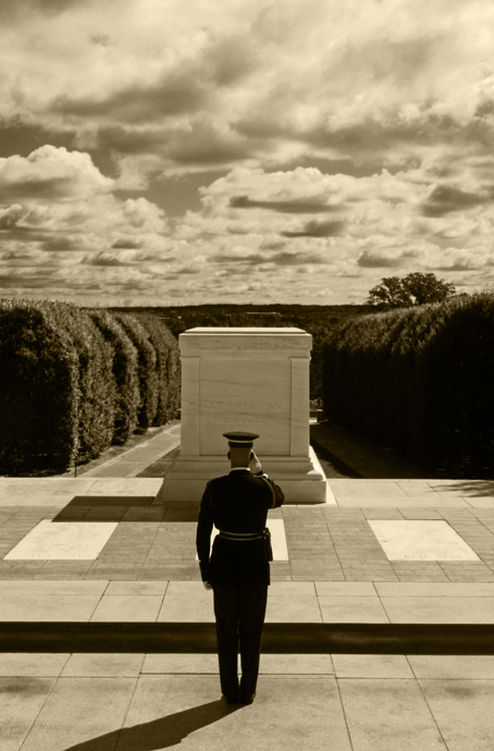 Here Rests in Honored Glory an American Soldier...