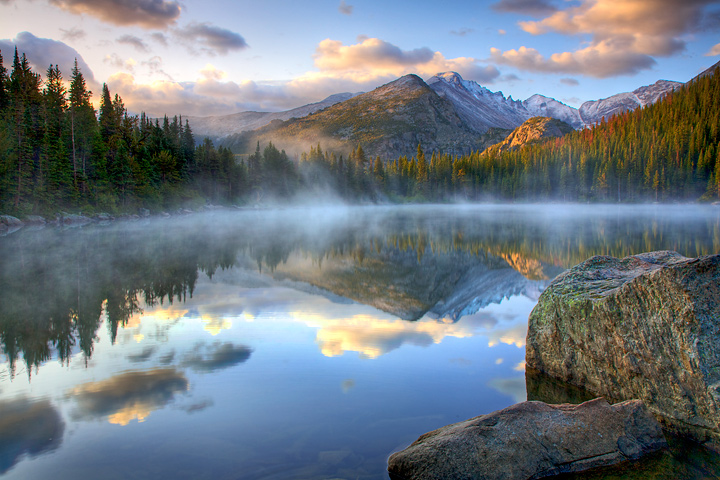 Lake Fog at Sunrise