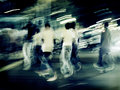 shufflin' thru the street