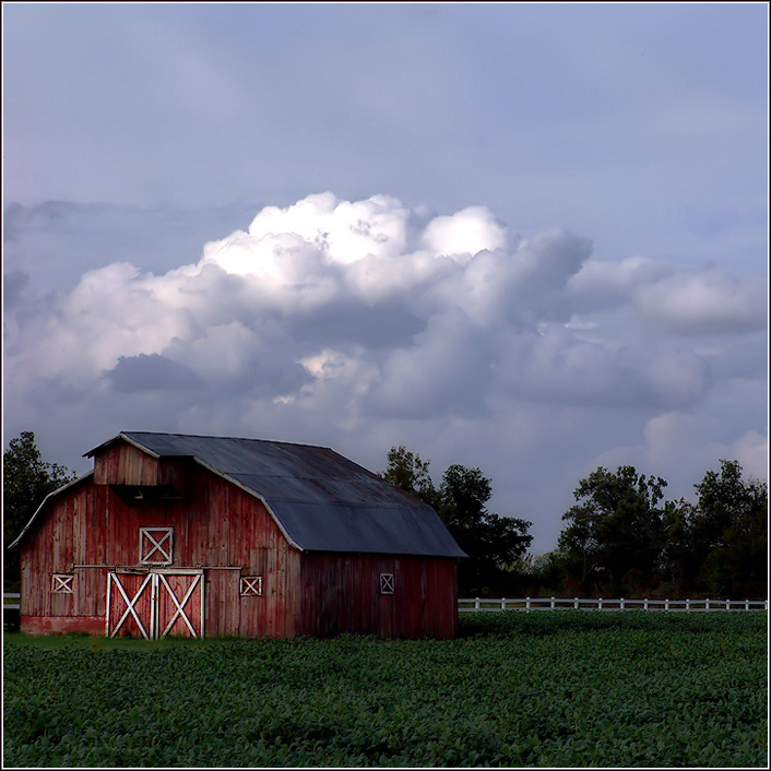 X's mark the Barn