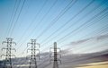 Power Lines at Sunset