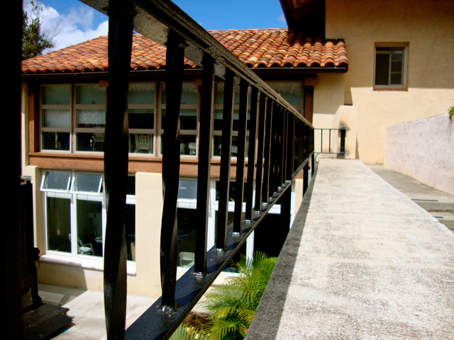 A Line of Railing Bars