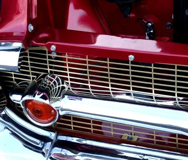 Straight Lines on Vintage Car Grill