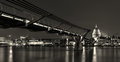 night view across the Thames