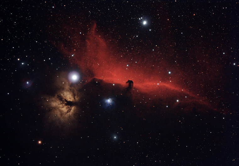 Horsehead and Flame Nebula in Orion