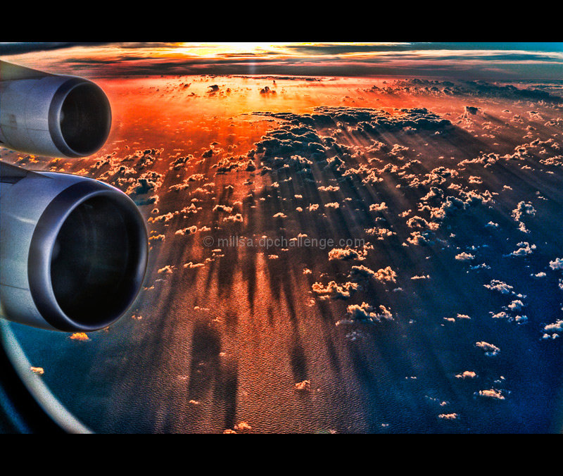 Dawn somewhere between LA and Melbourne