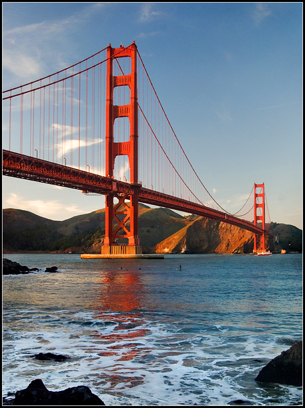 Sunset on the Golden Gate Bridge