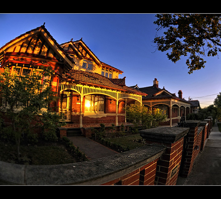 Sunset at Dennis's House, Laura Street, Moonee Ponds