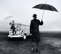 The Umbrella Man 'SPOTS' A Wife
