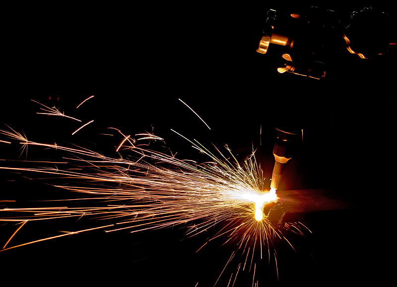 A Torch and Hot Steel