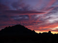 Silhouette Sunset @ Saddle Mountain 