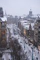 City in the snow