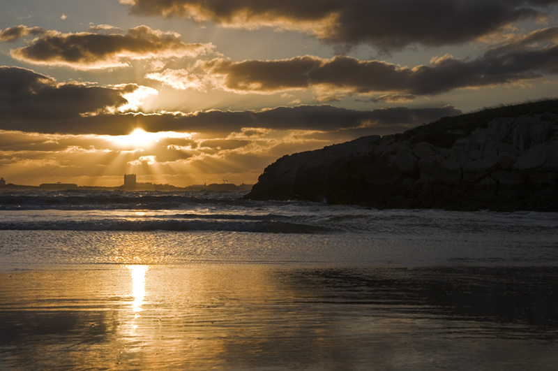 Sunset at the beach