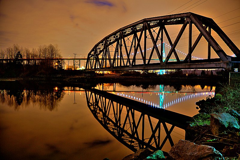 Old Capilano Bridge being replaced