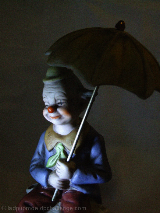 Clown with Umbrella