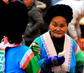 The old woman in the  bazaar