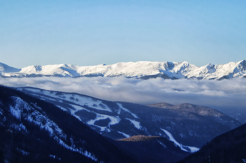 Cloud over Ski Area in the Rockies