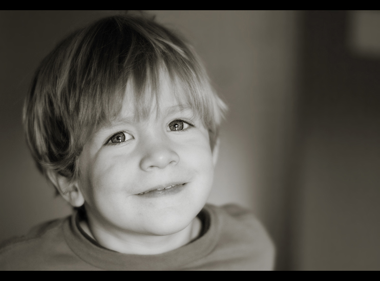 B&W Off-Center Portraiture