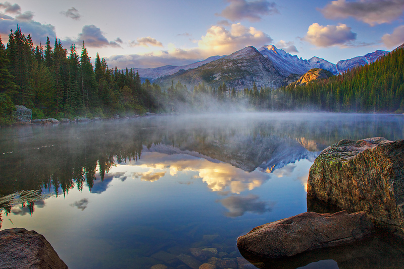 Lake Fog at Sunrise