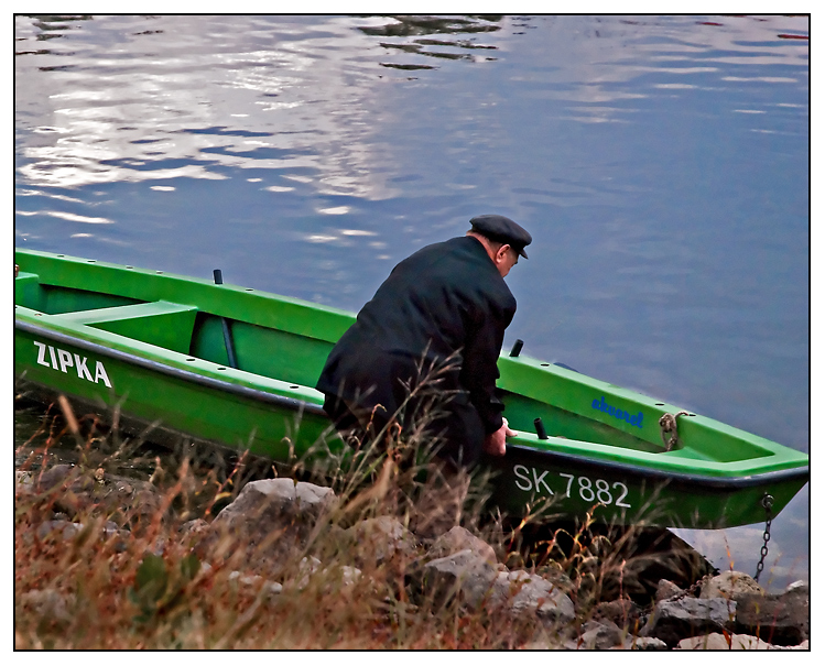 Fisherman and Skiff