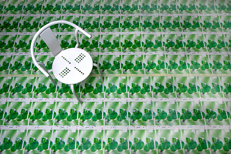 Chair with a pattern