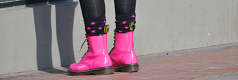 Subtle Pink Boots:)