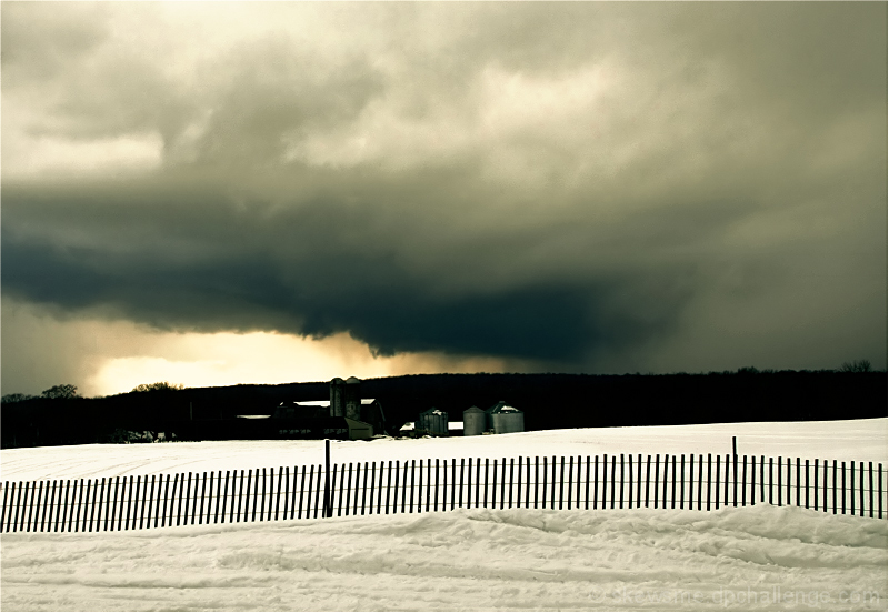 beyond the snow fence