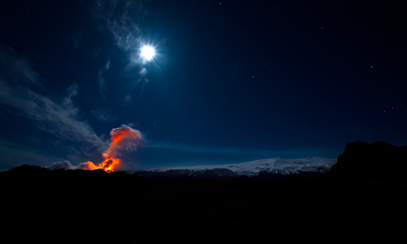 The Moonlit Volcano
